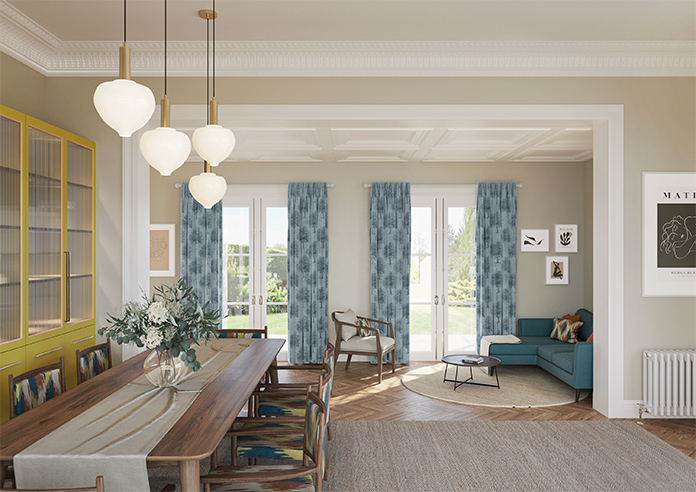 Vintage Tree Velvet, Monochrome - Made to Measure Curtains - Image 15